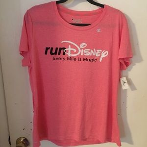 Light Pink Champion runDisney DriFit Tshirt